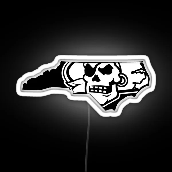Black Greenville Pirate RGB Neon Sign