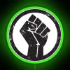 BLACK POWER RAISED FIST RGB Neon Sign - Image 3