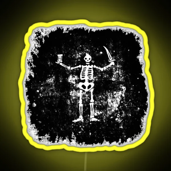Black Sails Captain Flint S Flag RGB Neon Sign
