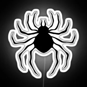 Black Spider Tattoo RGB Neon Sign