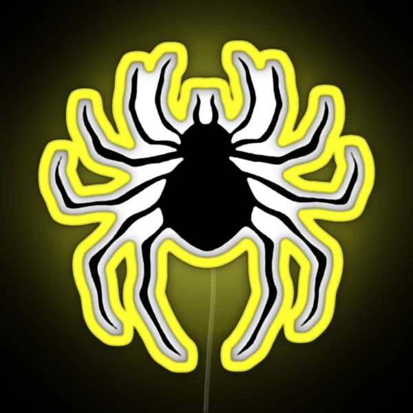 Black Spider Tattoo RGB Neon Sign