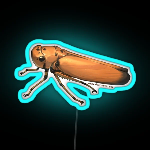 Black Tipped Leafhopper RGB Neon Sign