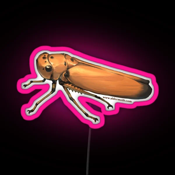 Black Tipped Leafhopper RGB Neon Sign