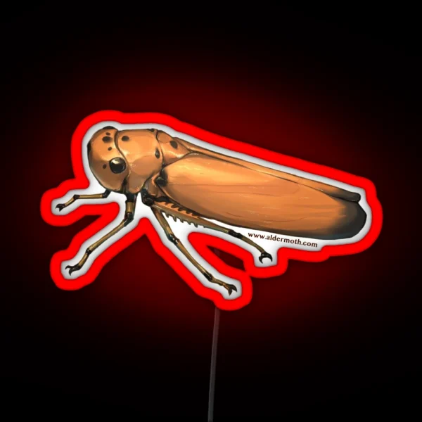 Black Tipped Leafhopper RGB Neon Sign