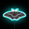 Black Witch Moth Ascalapha Odorata RGB Neon Sign - Image 3