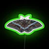 Black Witch Moth Ascalapha Odorata RGB Neon Sign - Image 4