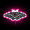 Black Witch Moth Ascalapha Odorata RGB Neon Sign - Image 6