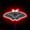 Black Witch Moth Ascalapha Odorata RGB Neon Sign - Image 2