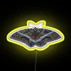 Black Witch Moth Ascalapha Odorata RGB Neon Sign - Image 5