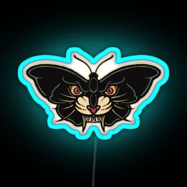 Blackcat Butterfly RGB Neon Sign