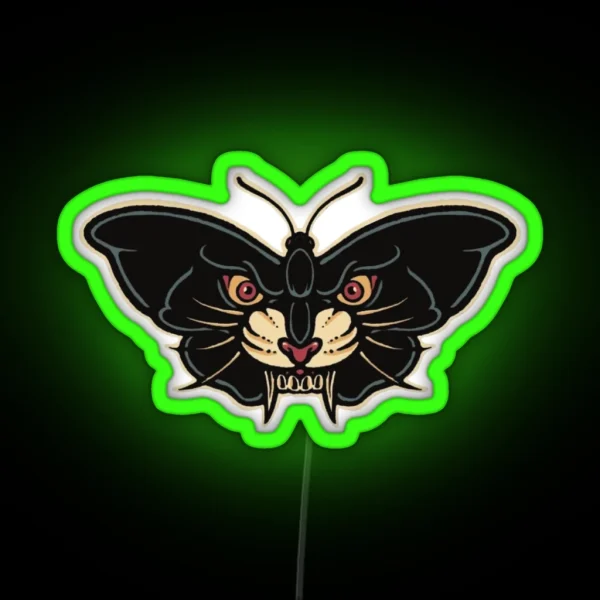 Blackcat Butterfly RGB Neon Sign