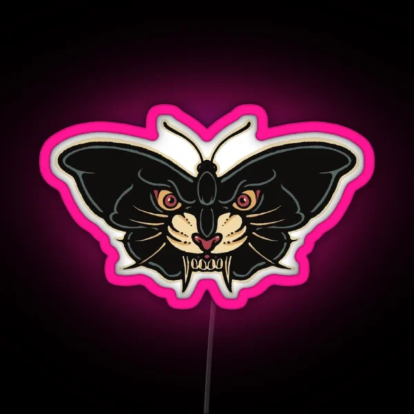 Blackcat Butterfly RGB Neon Sign