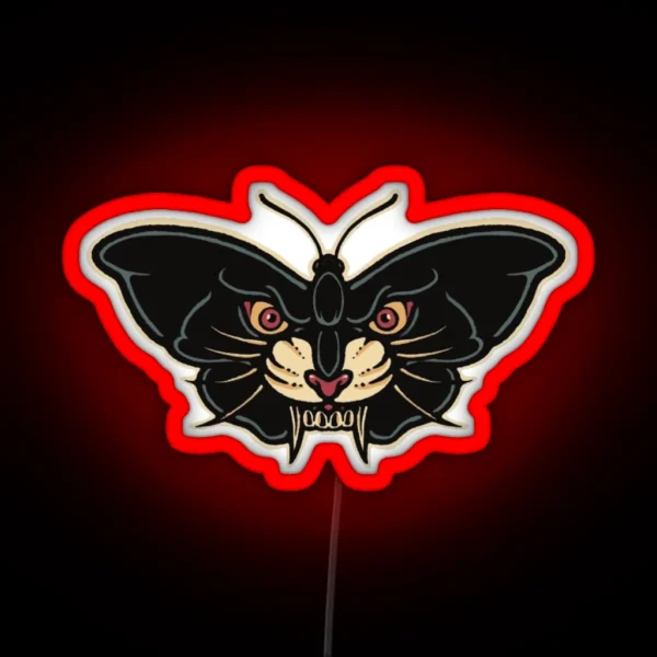Blackcat Butterfly RGB Neon Sign