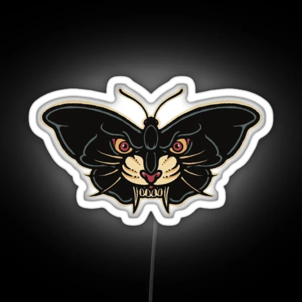 Blackcat Butterfly RGB Neon Sign