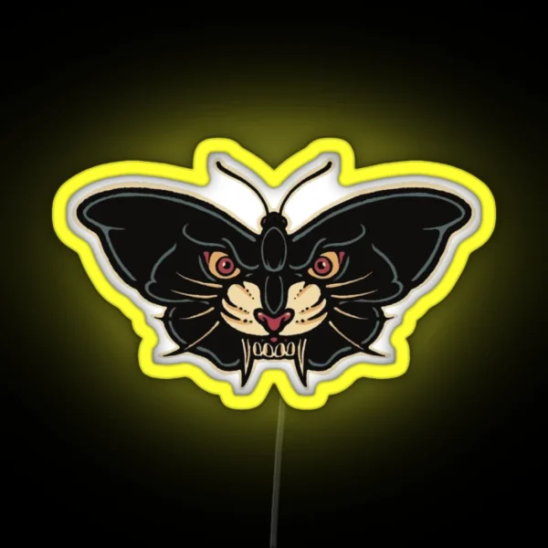 Blackcat Butterfly RGB Neon Sign