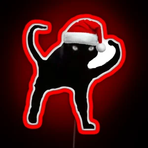 Blackcat Christmas RGB Neon Sign