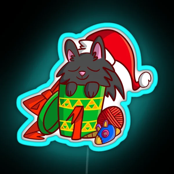 Blackcat Gift RGB Neon Sign