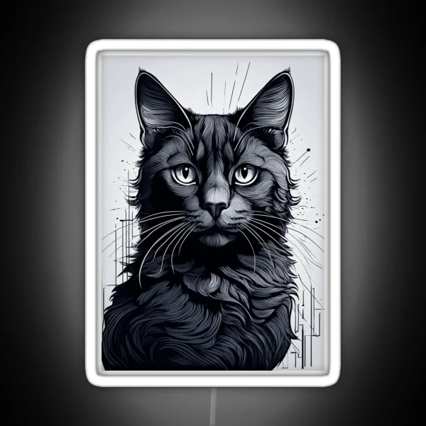 Blackcat RGB Neon Sign