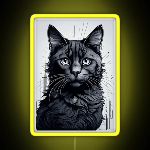 Blackcat RGB Neon Sign