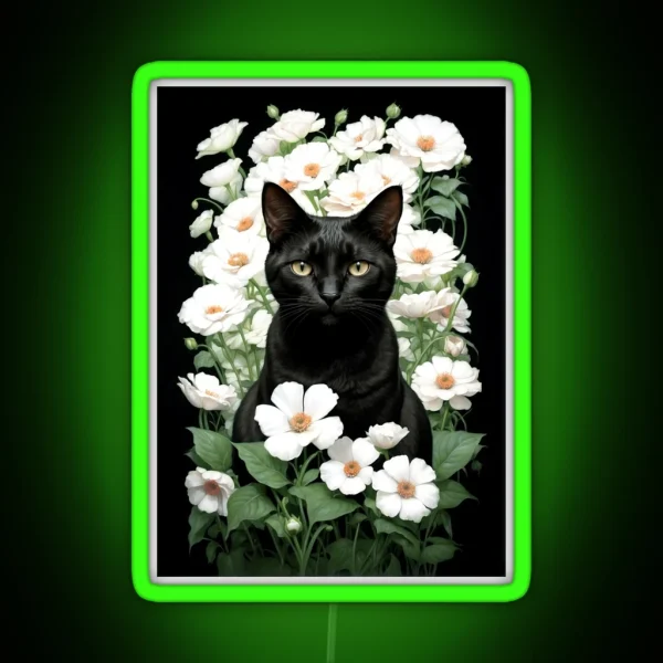 Blackcat RGB Neon Sign