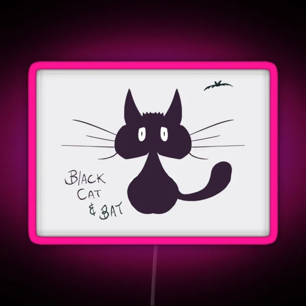 Blackcatandbat RGB Neon Sign