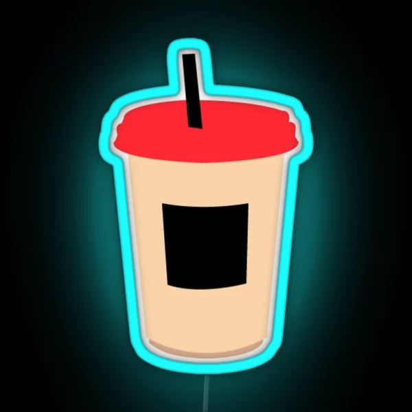 Blank Aroma Iced Coffee RGB Neon Sign