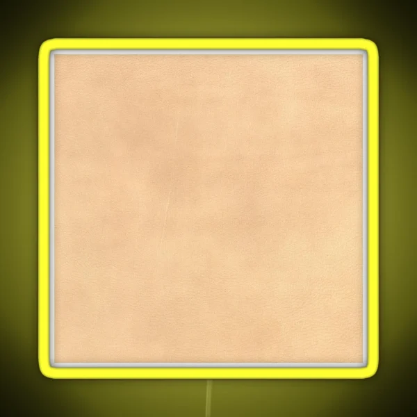 Bleached Leather Light Beige RGB Neon Sign