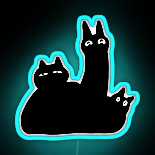 Blob Cat RGB Neon Sign