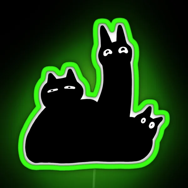 Blob Cat RGB Neon Sign