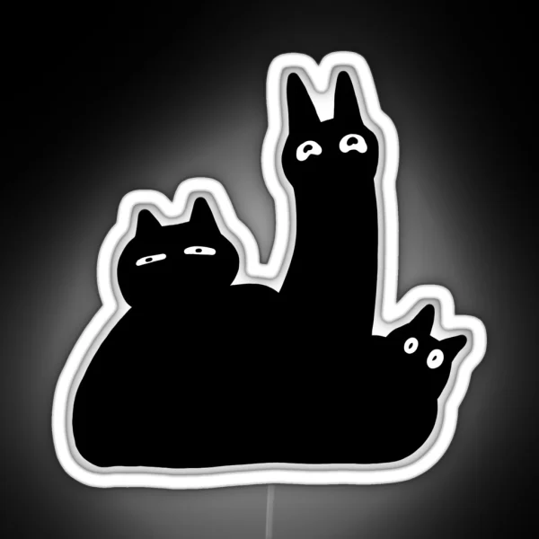 Blob Cat RGB Neon Sign