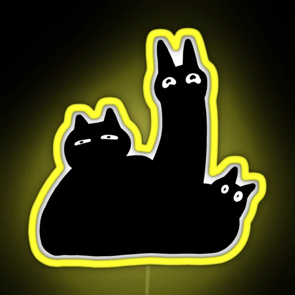 Blob Cat RGB Neon Sign