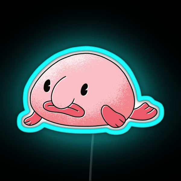 Blobfish Animal RGB Neon Sign