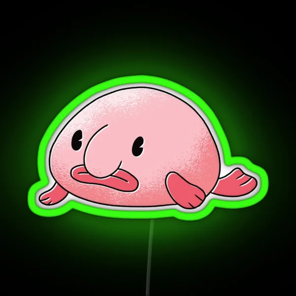 Blobfish Animal RGB Neon Sign