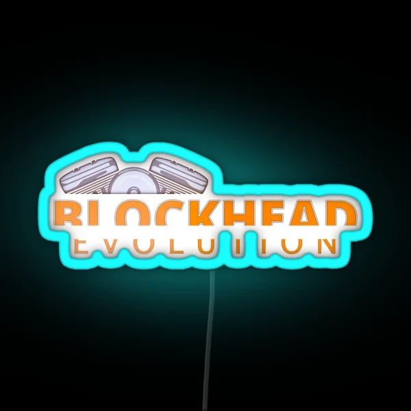 Blockhead The Evolution Engine RGB Neon Sign