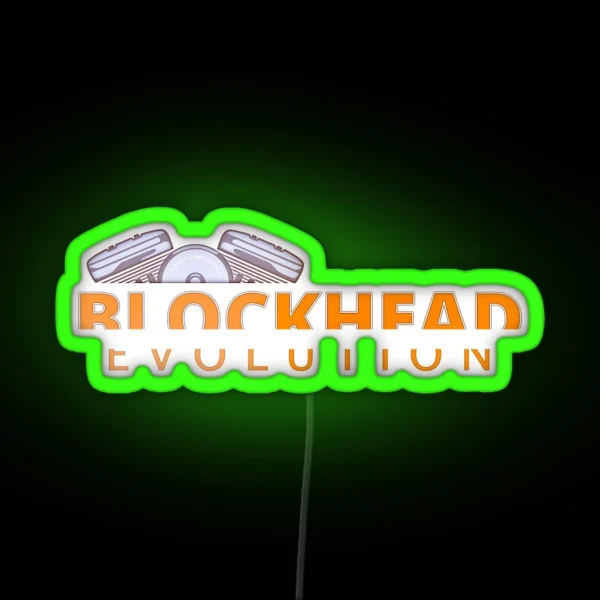 Blockhead The Evolution Engine RGB Neon Sign