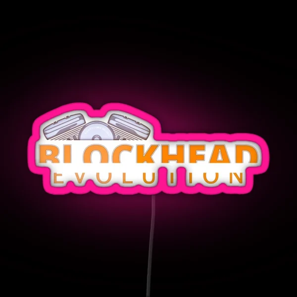 Blockhead The Evolution Engine RGB Neon Sign