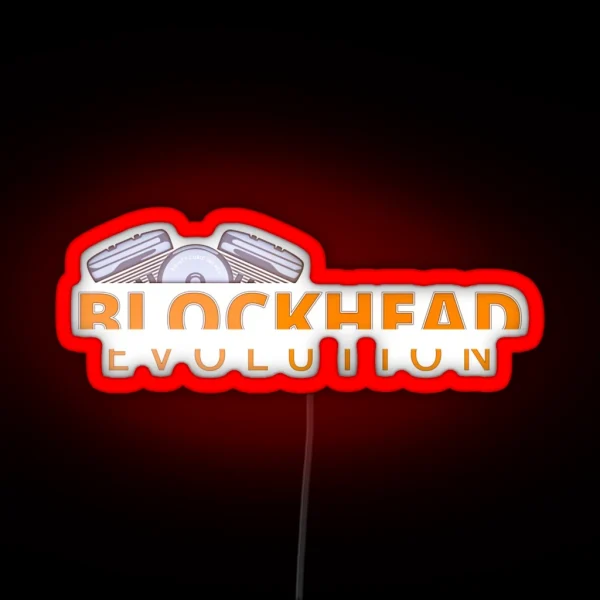 Blockhead The Evolution Engine RGB Neon Sign