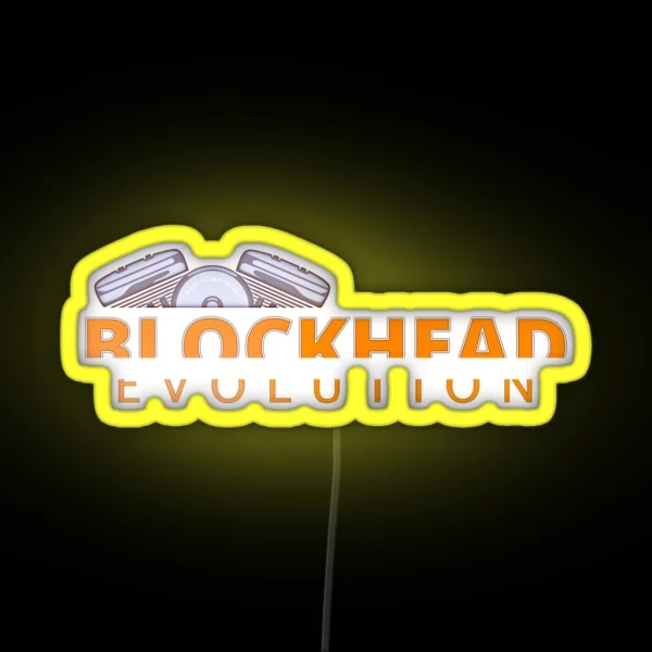Blockhead The Evolution Engine RGB Neon Sign
