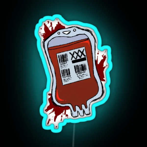 Blood Bag RGB Neon Sign