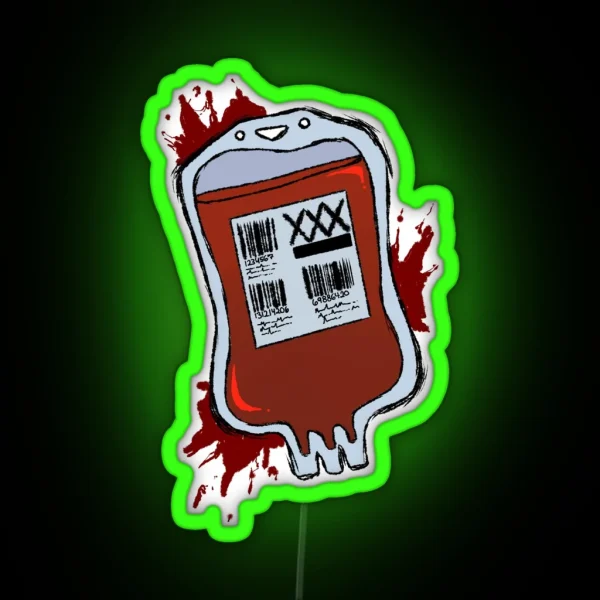 Blood Bag RGB Neon Sign