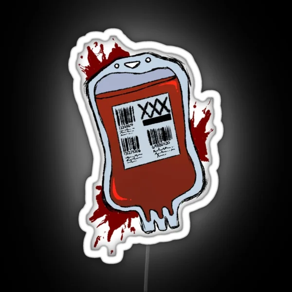 Blood Bag RGB Neon Sign