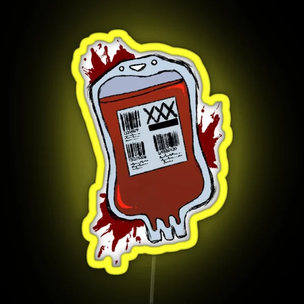 Blood Bag RGB Neon Sign