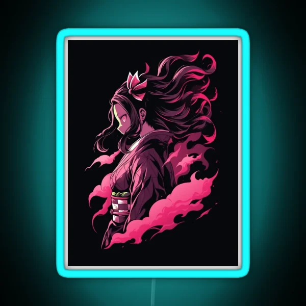Blood Demon Graffiti RGB Neon Sign