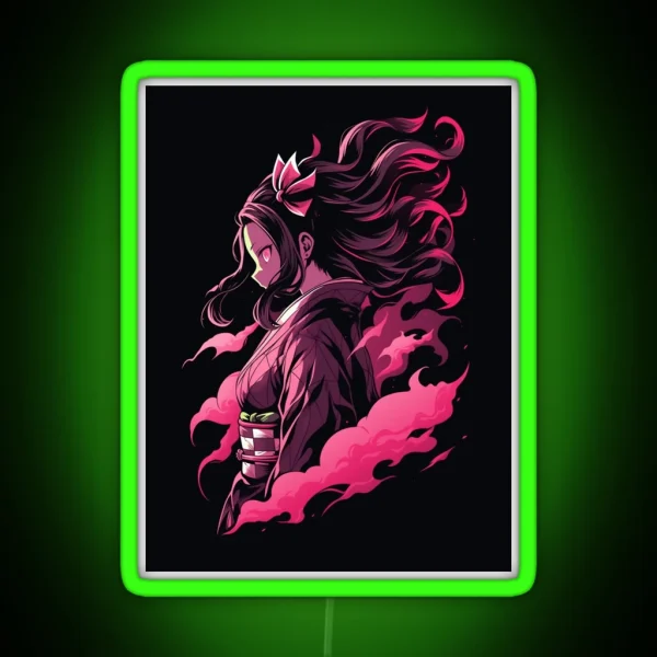 Blood Demon Graffiti RGB Neon Sign