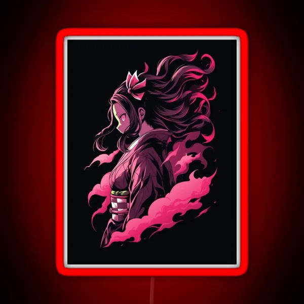 Blood Demon Graffiti RGB Neon Sign