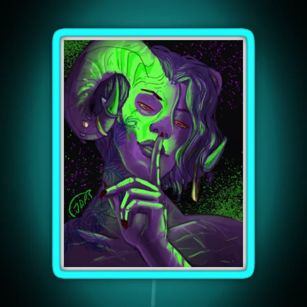 Blood Secret RGB Neon Sign
