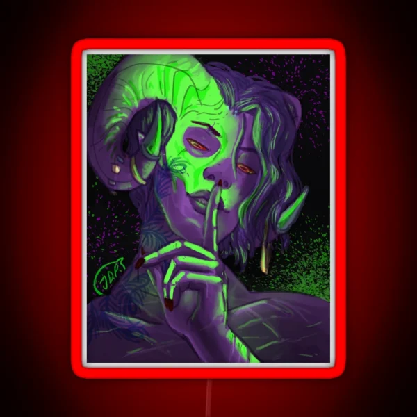 Blood Secret RGB Neon Sign