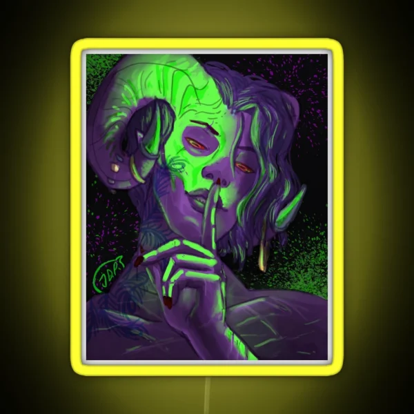 Blood Secret RGB Neon Sign