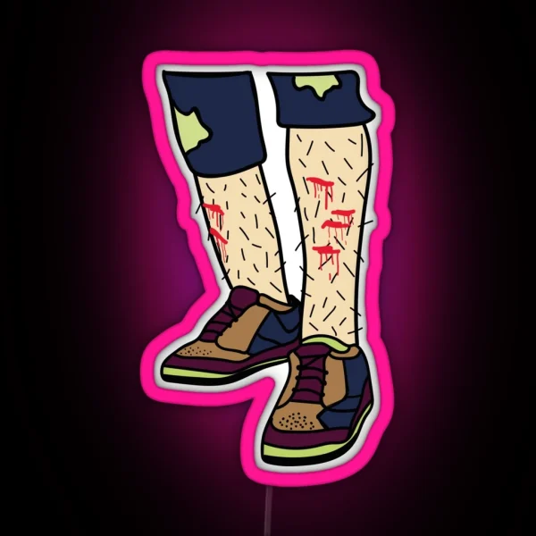 Bloody Shins RGB Neon Sign