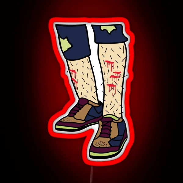 Bloody Shins RGB Neon Sign